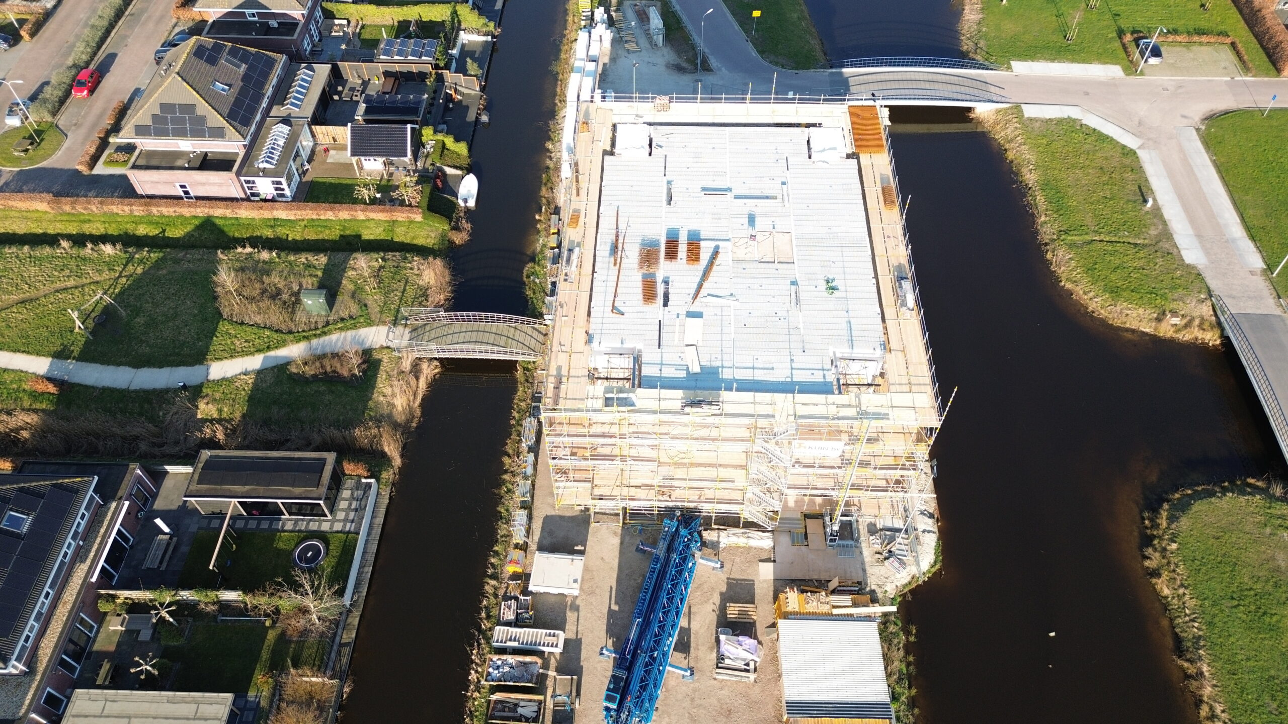 Bouw Winterheide Wolvega in volle gang.